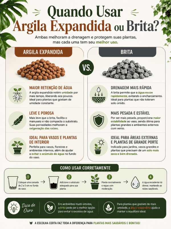Argila Expandida ou Brita