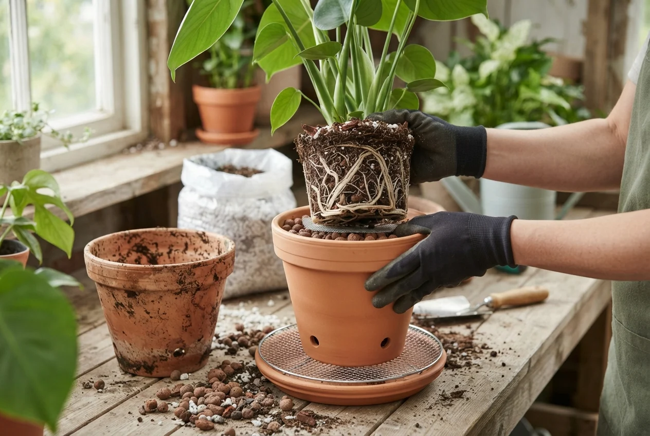 Como evitar o apodrecimento de raízes no vaso | verdenavaranda.com.br Como evitar o apodrecimento de raízes no vaso