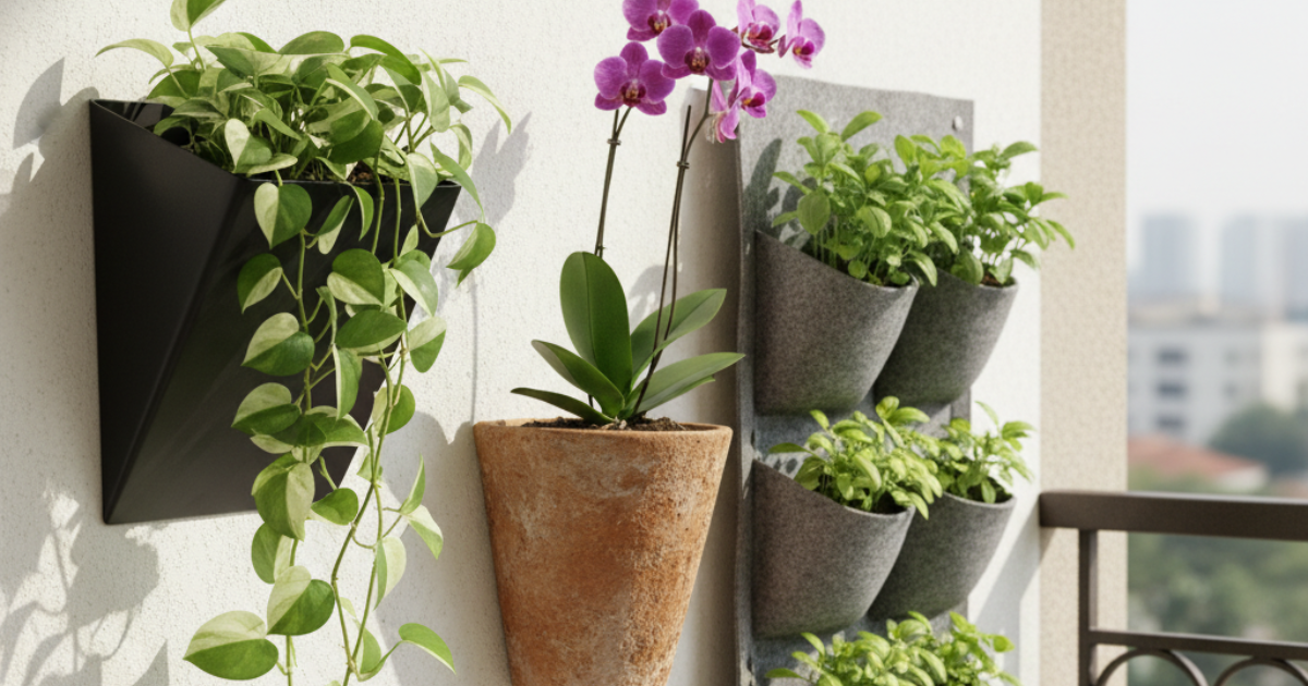 guia de vasos para jardim vertical