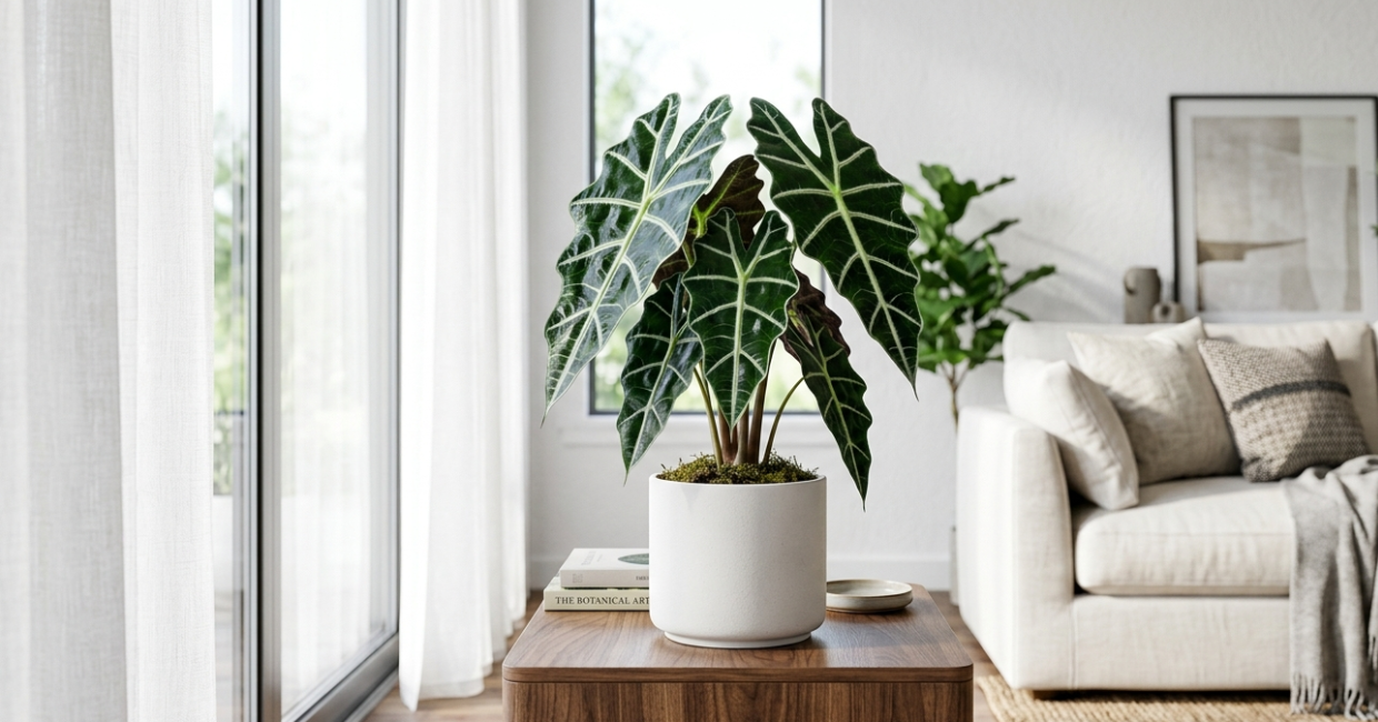 como cuidar de alocasia em vaso