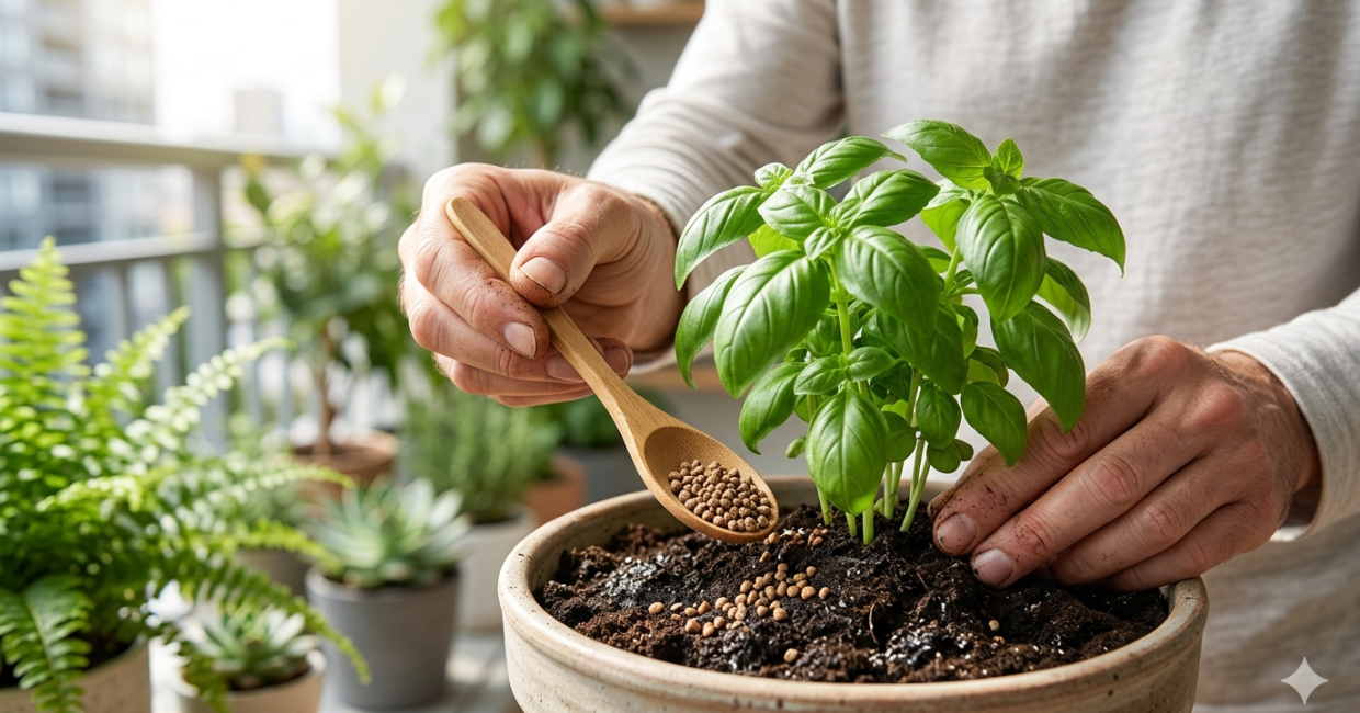 formas de adubar plantas em vasos