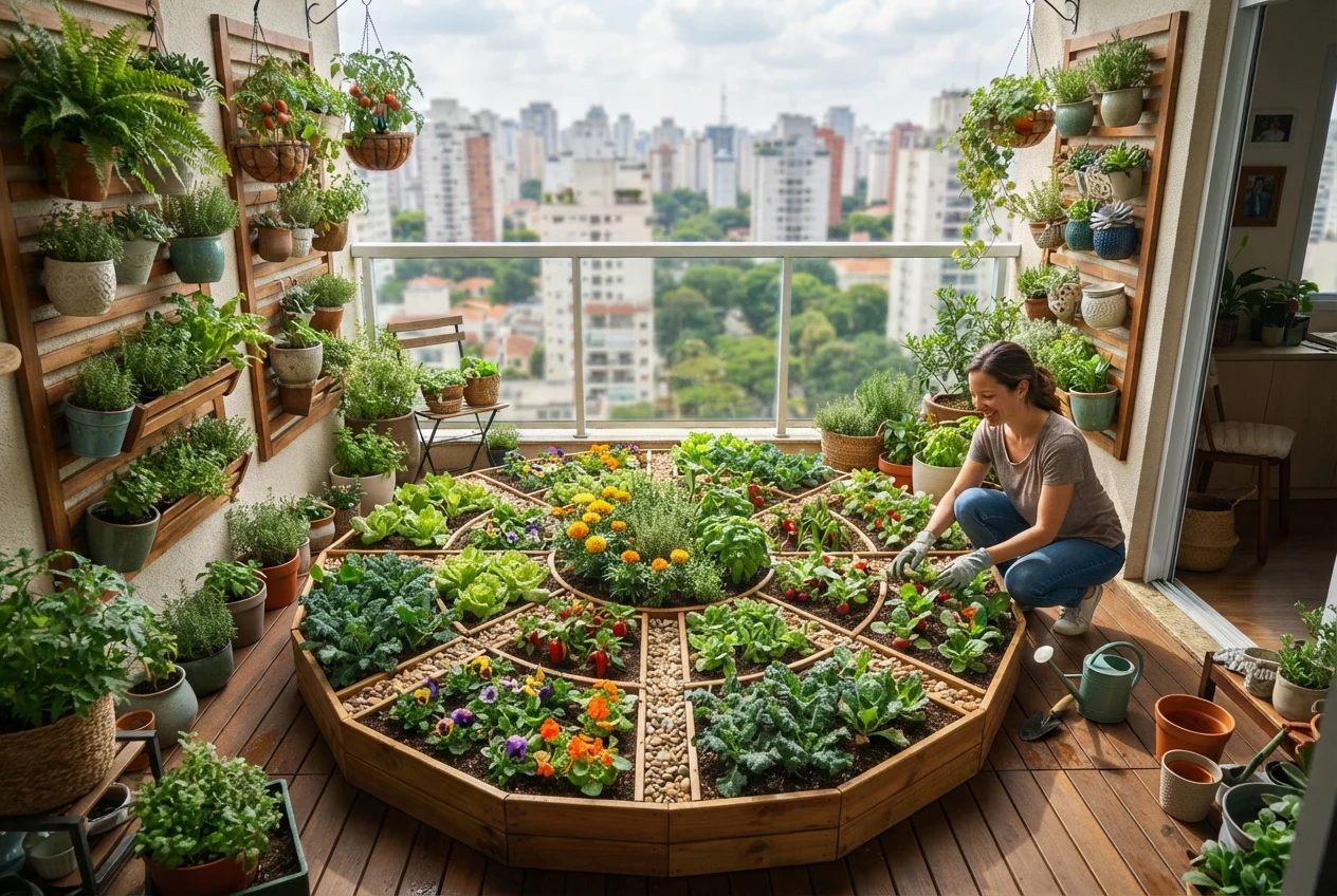Como Adaptar A Horta Mandala Para Apartamentos 