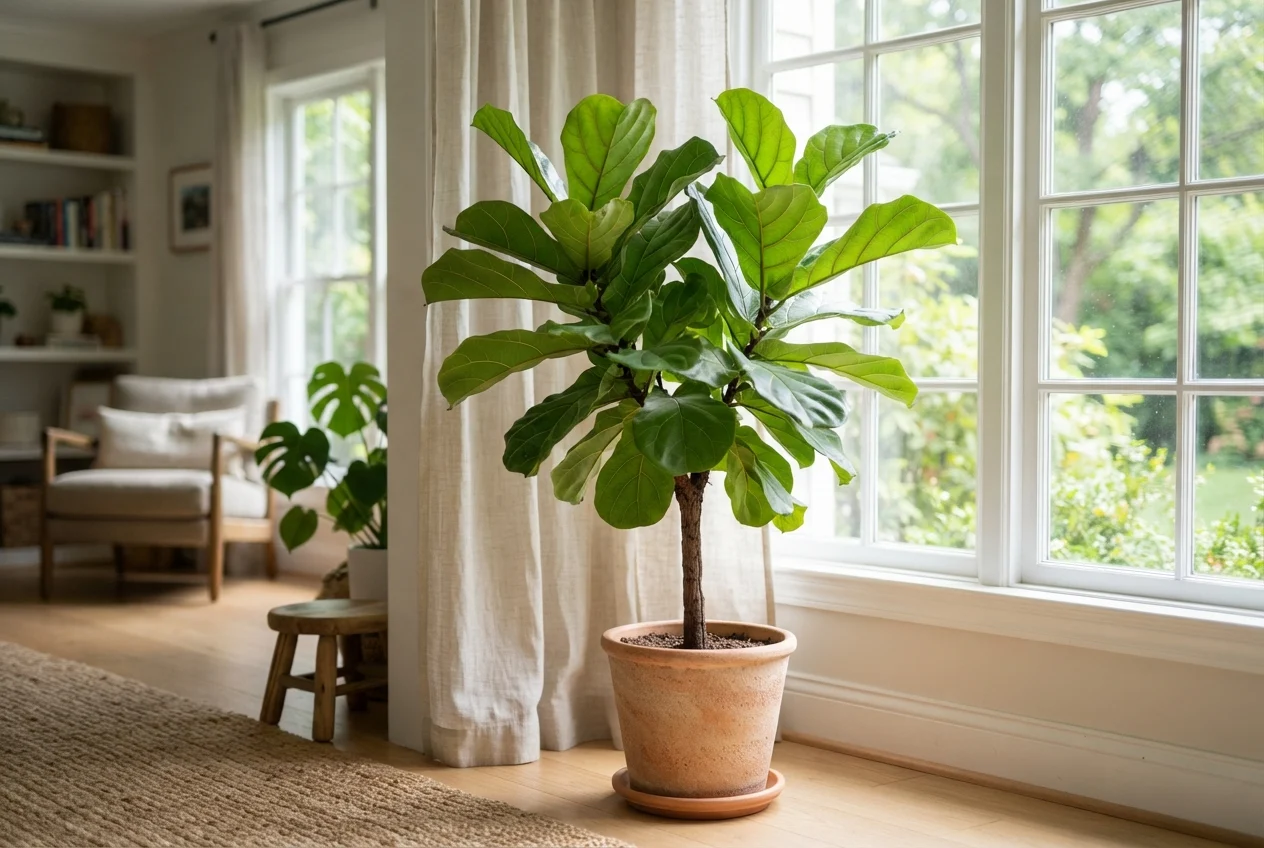 Como Ajustar A Iluminação Para O Ficus Lyrata | verdenavaranda.com.br Como Ajustar A Iluminação Para O Ficus Lyrata