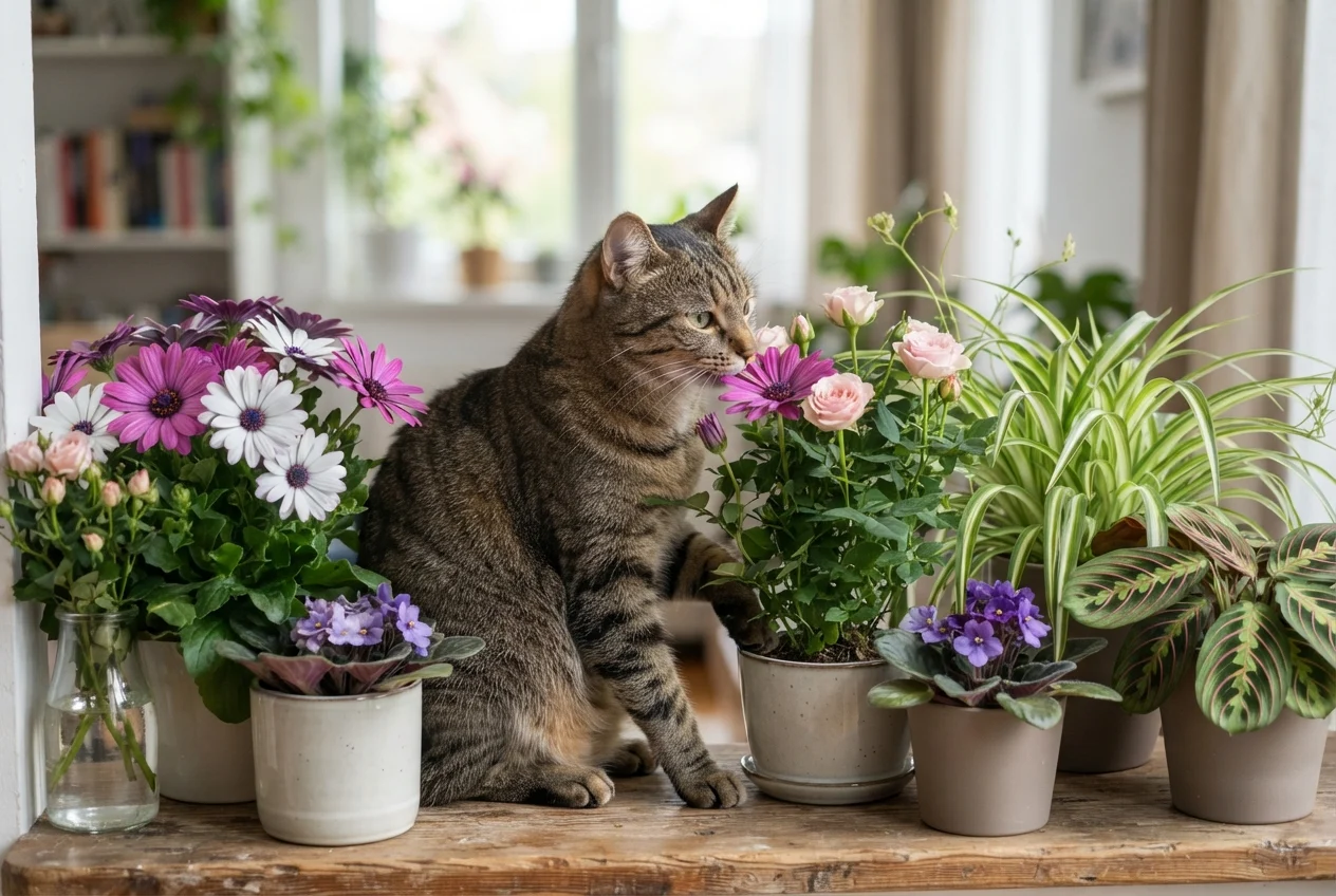 Lista de Flores Não Tóxicas para Gatos | verdenavaranda.com.br Lista de Flores Não Tóxicas para Gatos