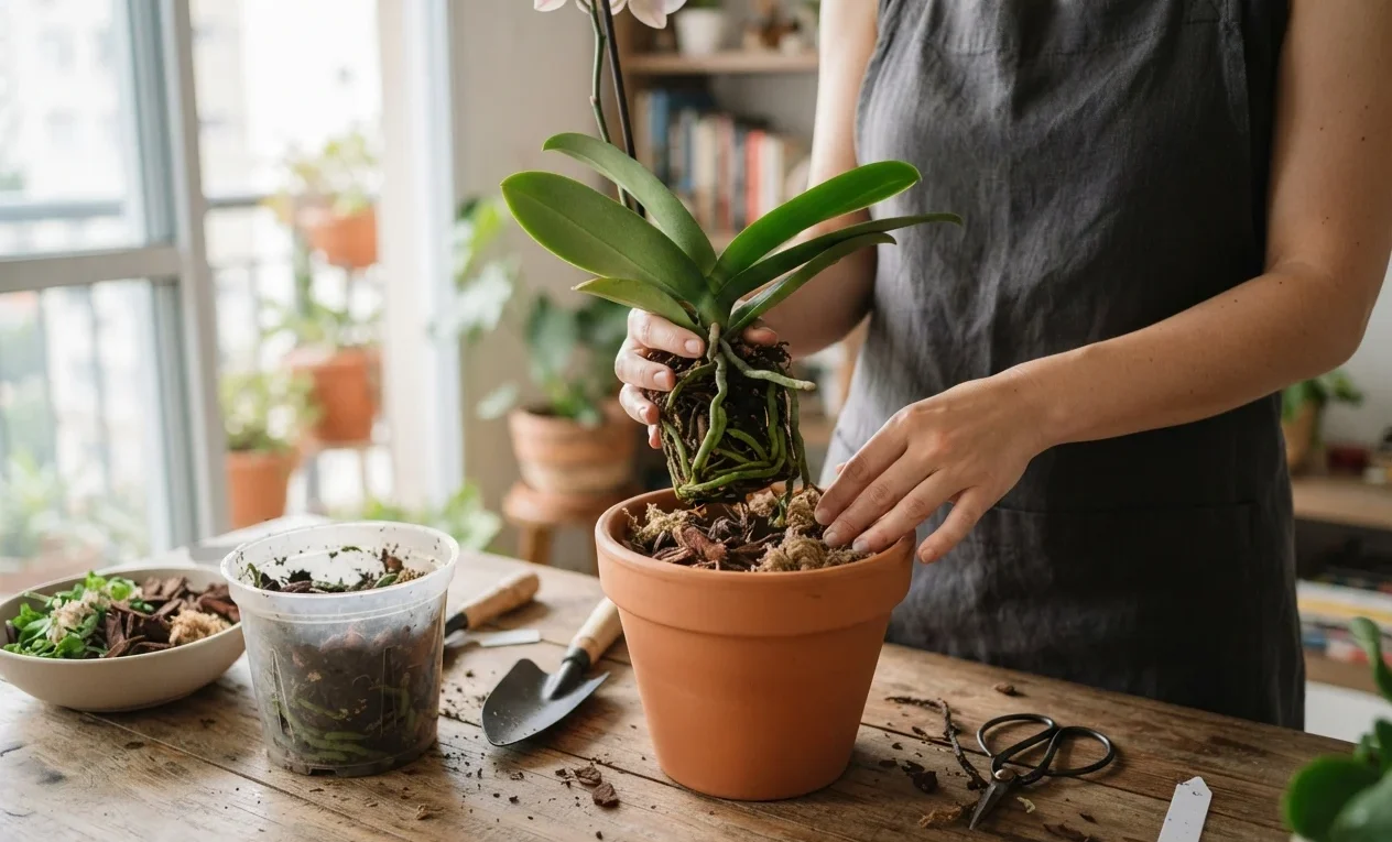 Como Replantar Orquídea sem Danificar as Raízes em Apartamentos