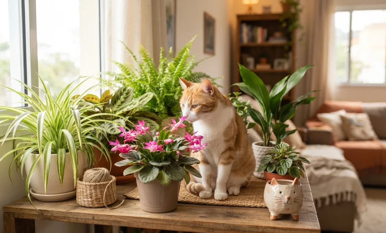 Flores Não Tóxicas para Gatos e Como Decorar com Segurança